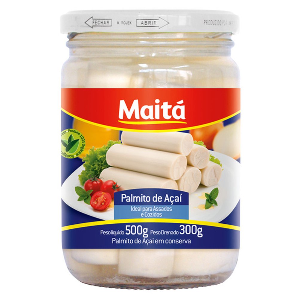 Palmito Maitá de Açaí Inteiro Ideal para Assados e Cozidos 300g