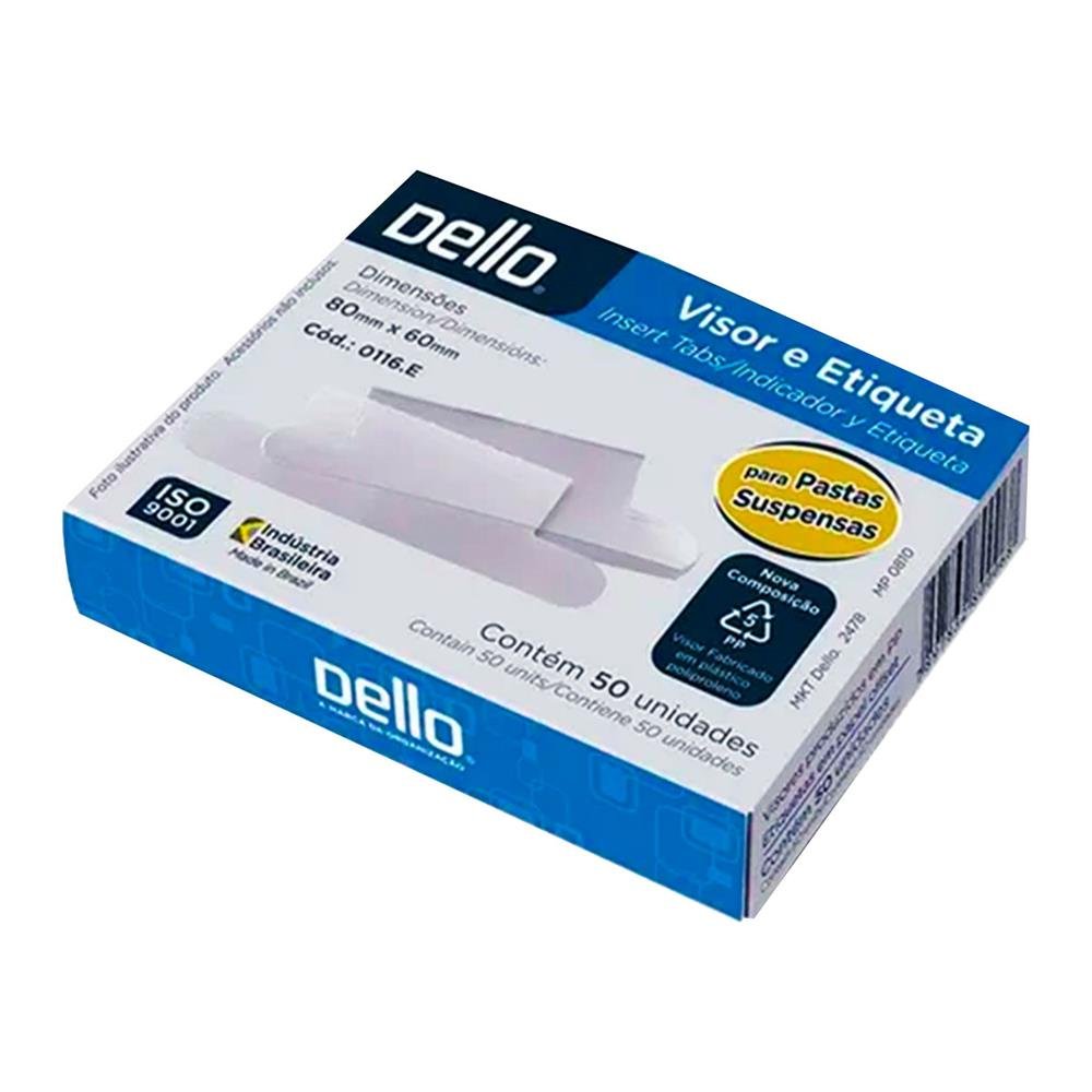 Visor/Etiqueta Para Pasta Suspensas C/50