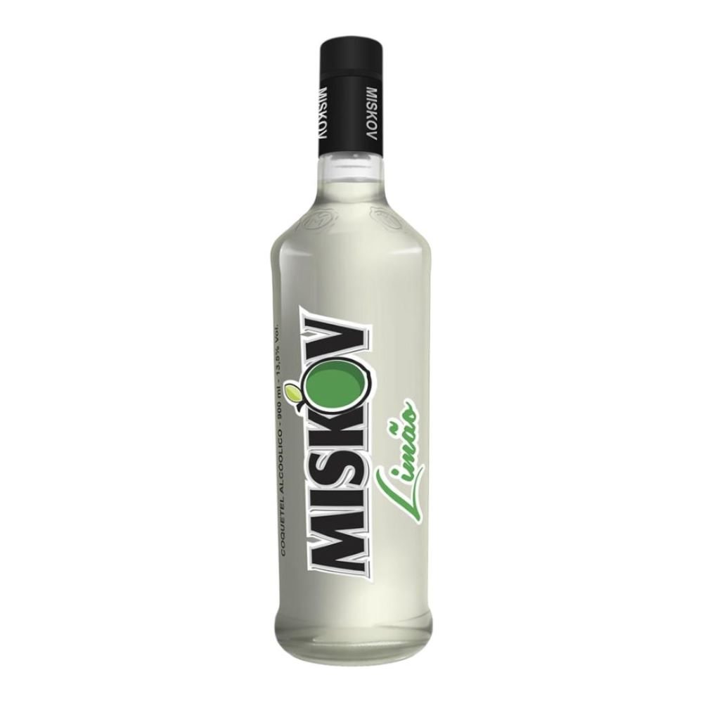Vodka Miskov Limao 900ML - Caixa com 6 Unidades