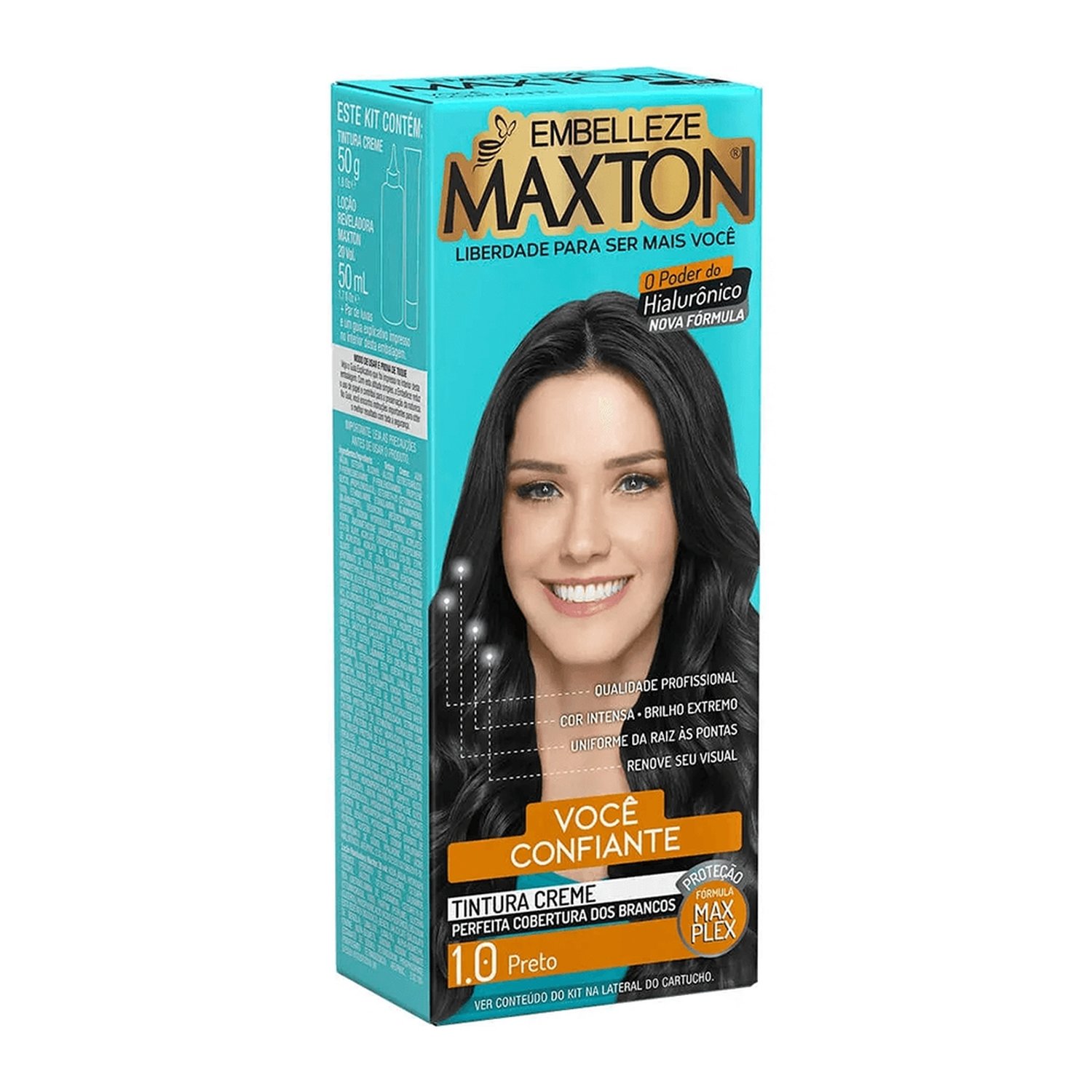 Tintura Maxton Kit Prático Preto 1.0