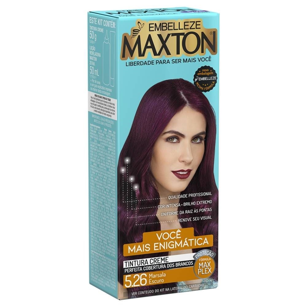 Tintura Maxton Kit Pratico 5.26 Marsala Escuro