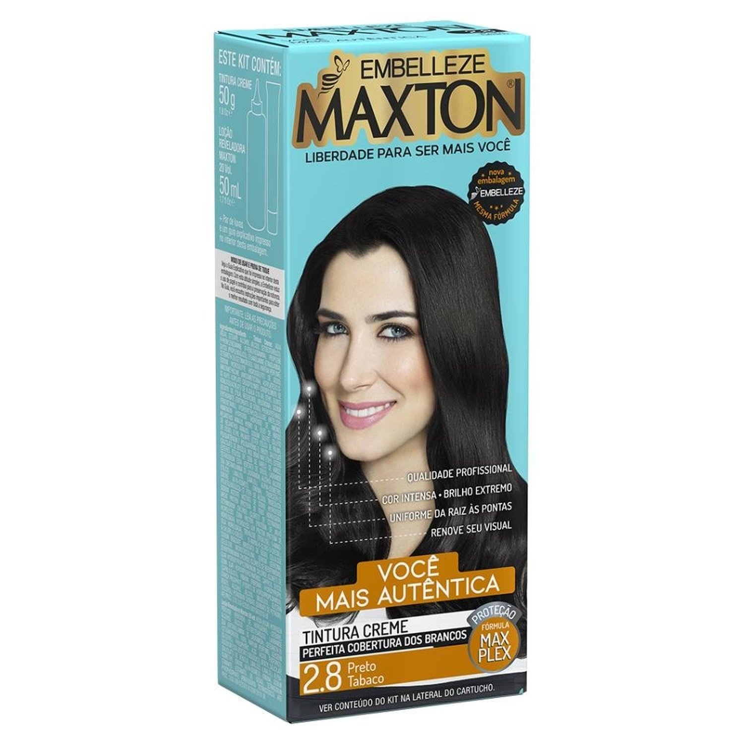 Tintura Maxton Prático 2.8 Preto Tabaco