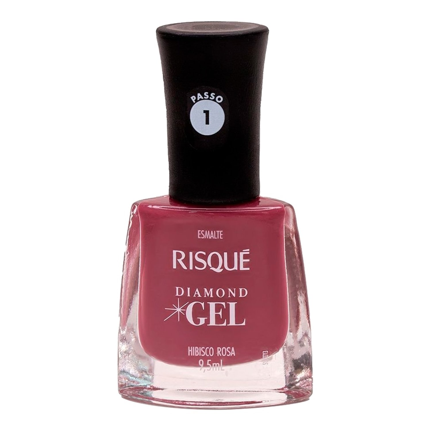 Esmalte Risqué Diamond Gel Cremoso Hibisco Rosa Avulso 9,5ml