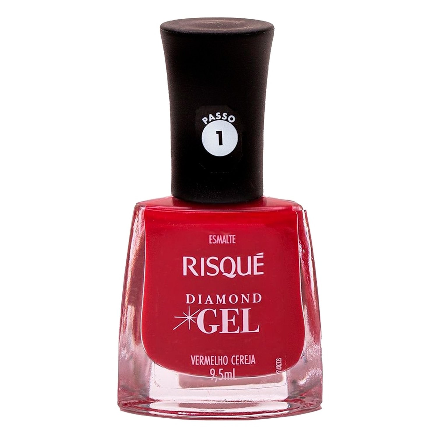 Esmalte Risqué Cremoso Diamond Gel Vermelho Cereja Avulso 9,5ml