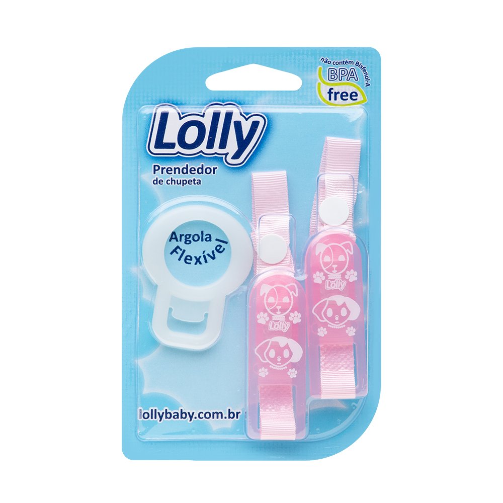 Prendedor Chupeta Lolly Kinddy Oceano 1 Unidade Rosa