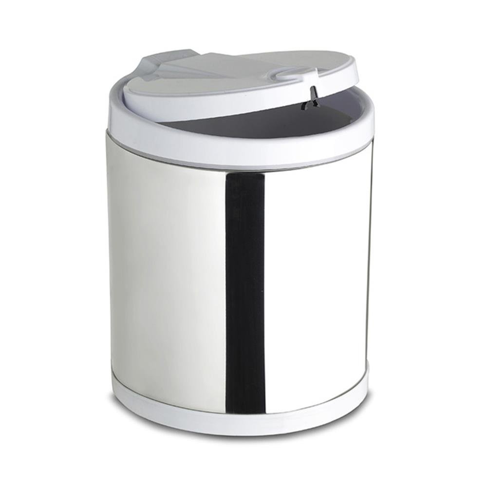 Lixeira 2,5L Pia Inox C/Tampa Viel