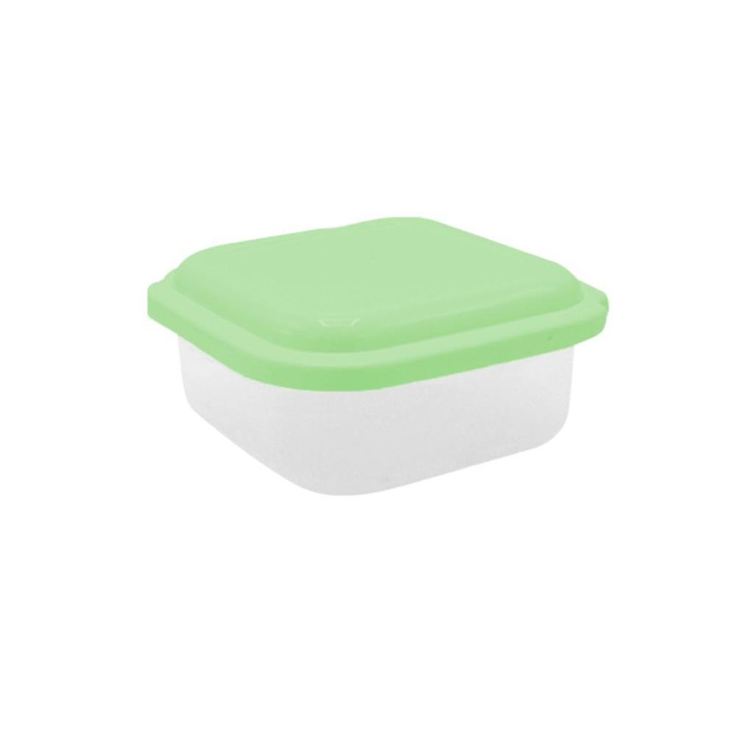 Pote Plástico 500mL Quadrado Baixo Plasvale