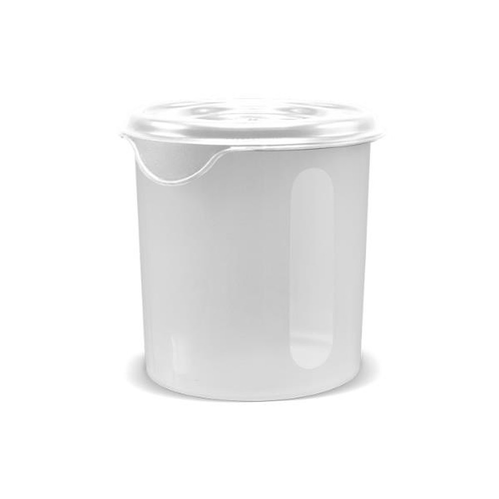 Pote Plástico Para Mantimentos 7,3L Plasvale - Branco