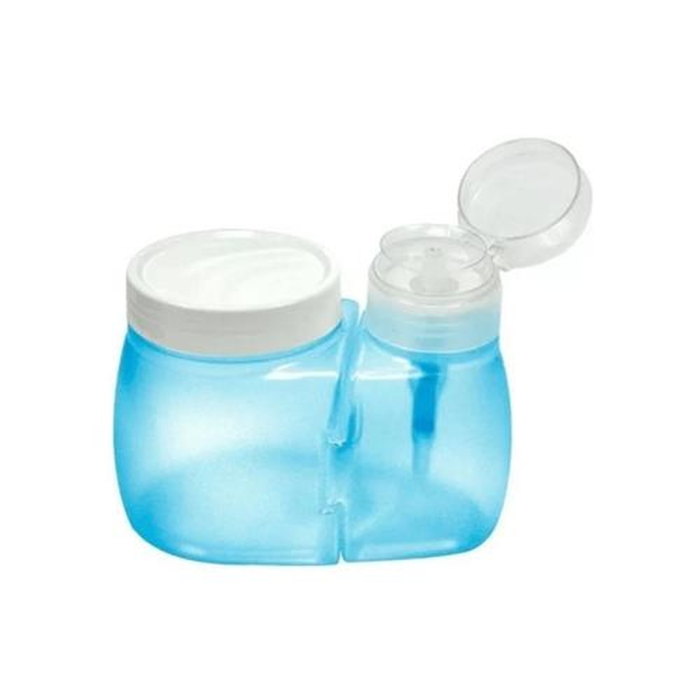 Dosador Acetona com Porta Algodão Santa Clara Azul