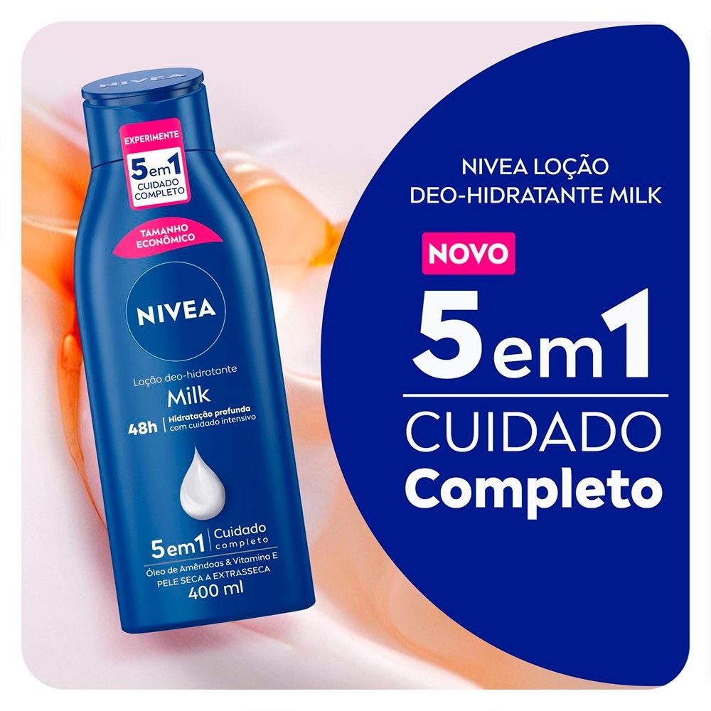 Hidratante Corporal Nivea Milk Pele Extra Seca 400ml