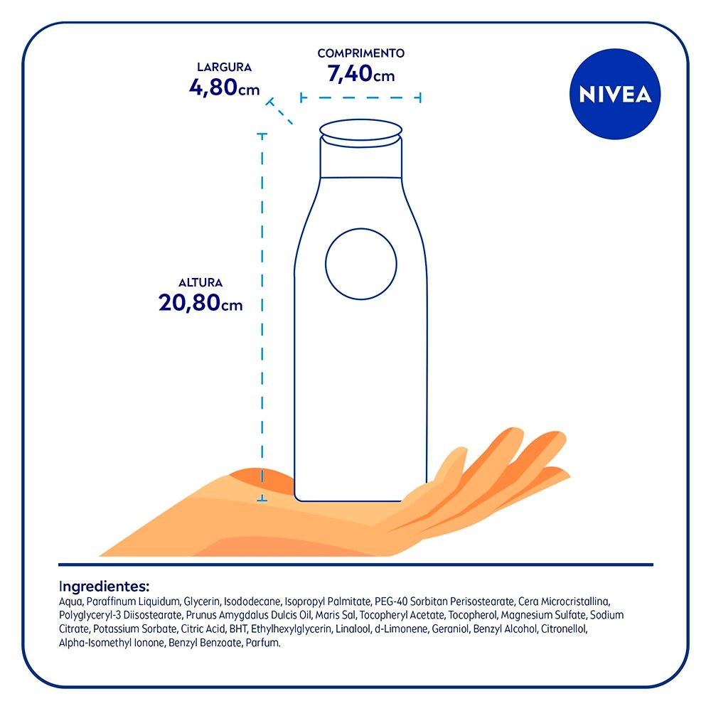 Hidratante Corporal Nivea Milk Pele Extra Seca 400ml