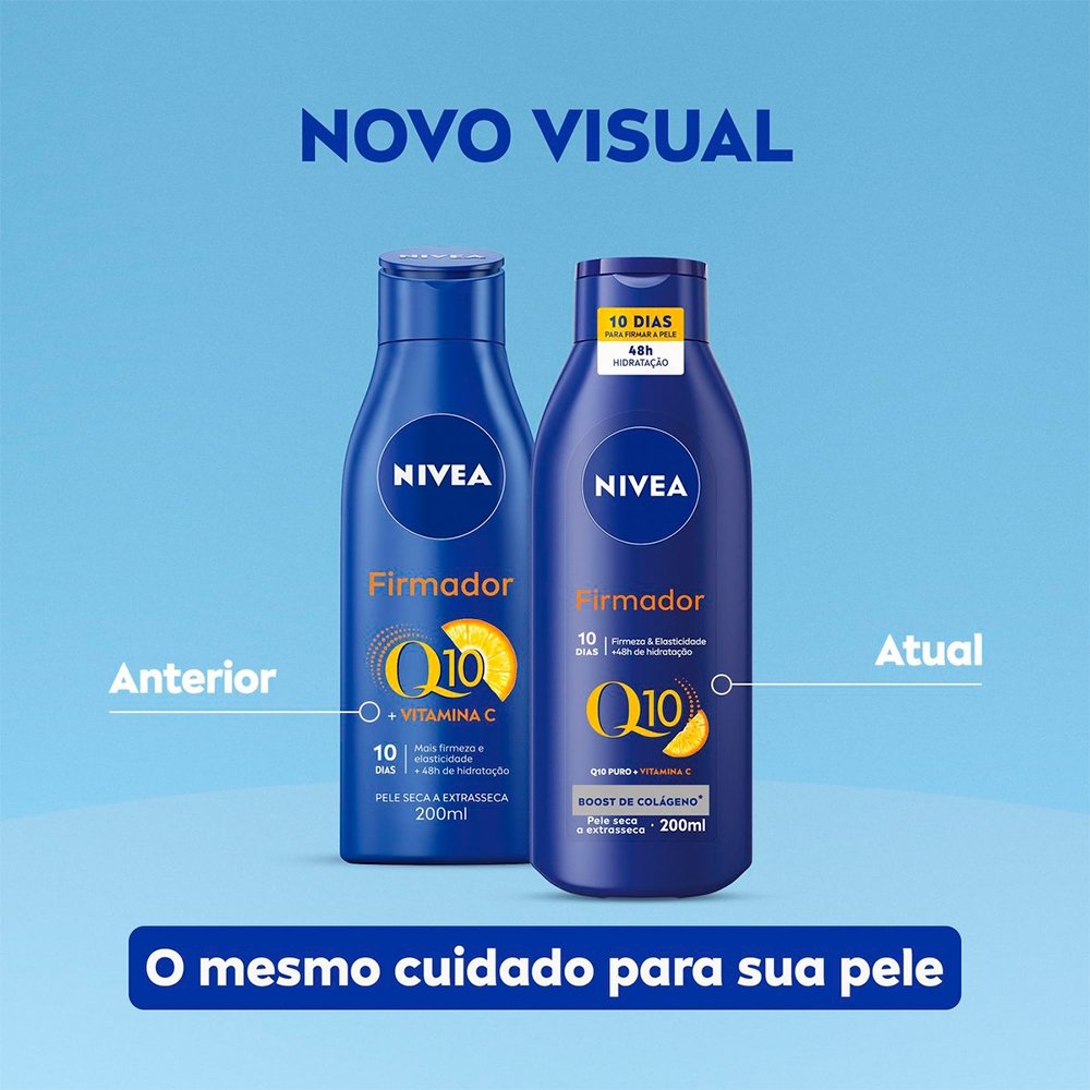 Hidratante Corporal Nivea Firmador Q10 + Vitamina C Pele Seca 200ml
