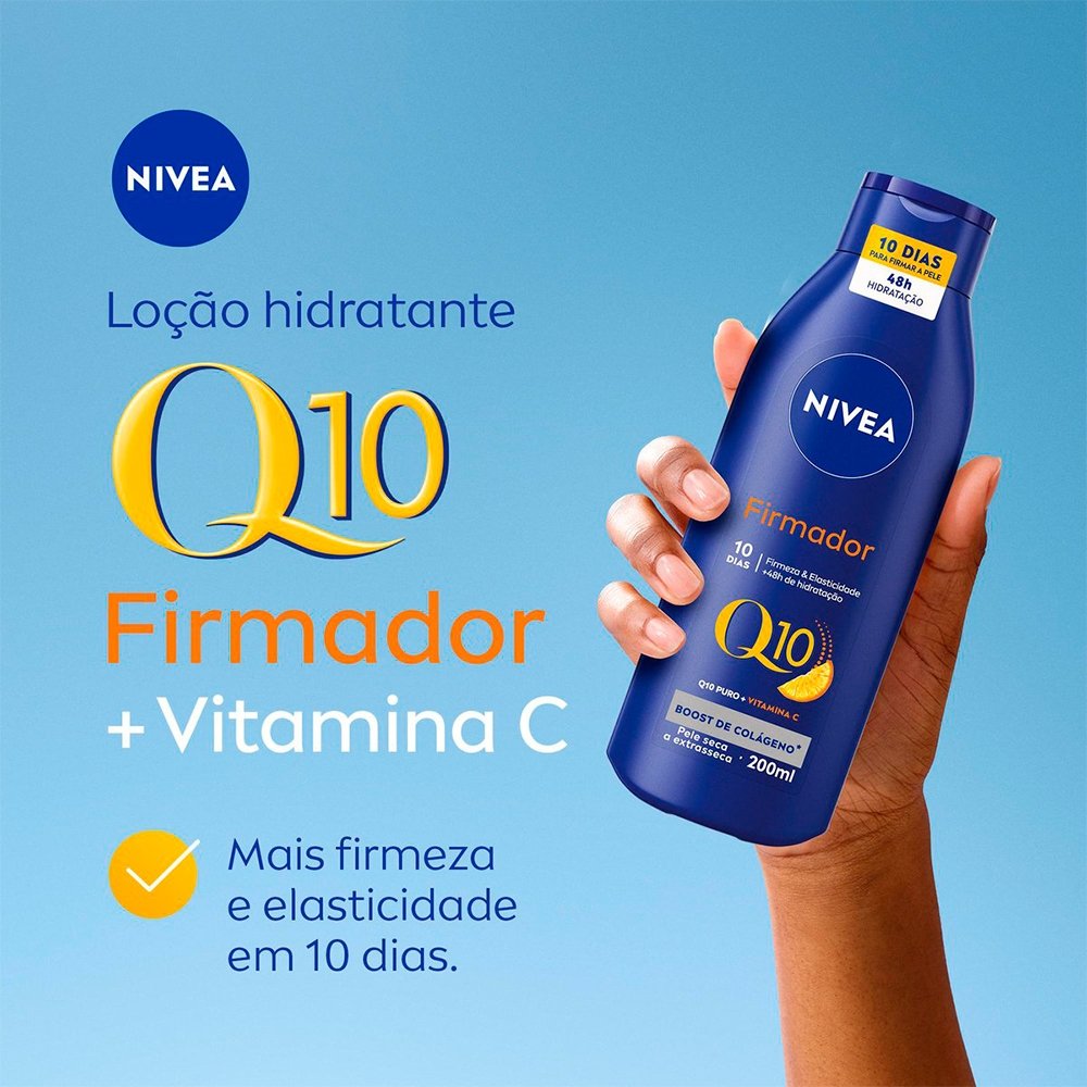 Hidratante Corporal Nivea Firmador Q10 + Vitamina C Pele Seca 200ml