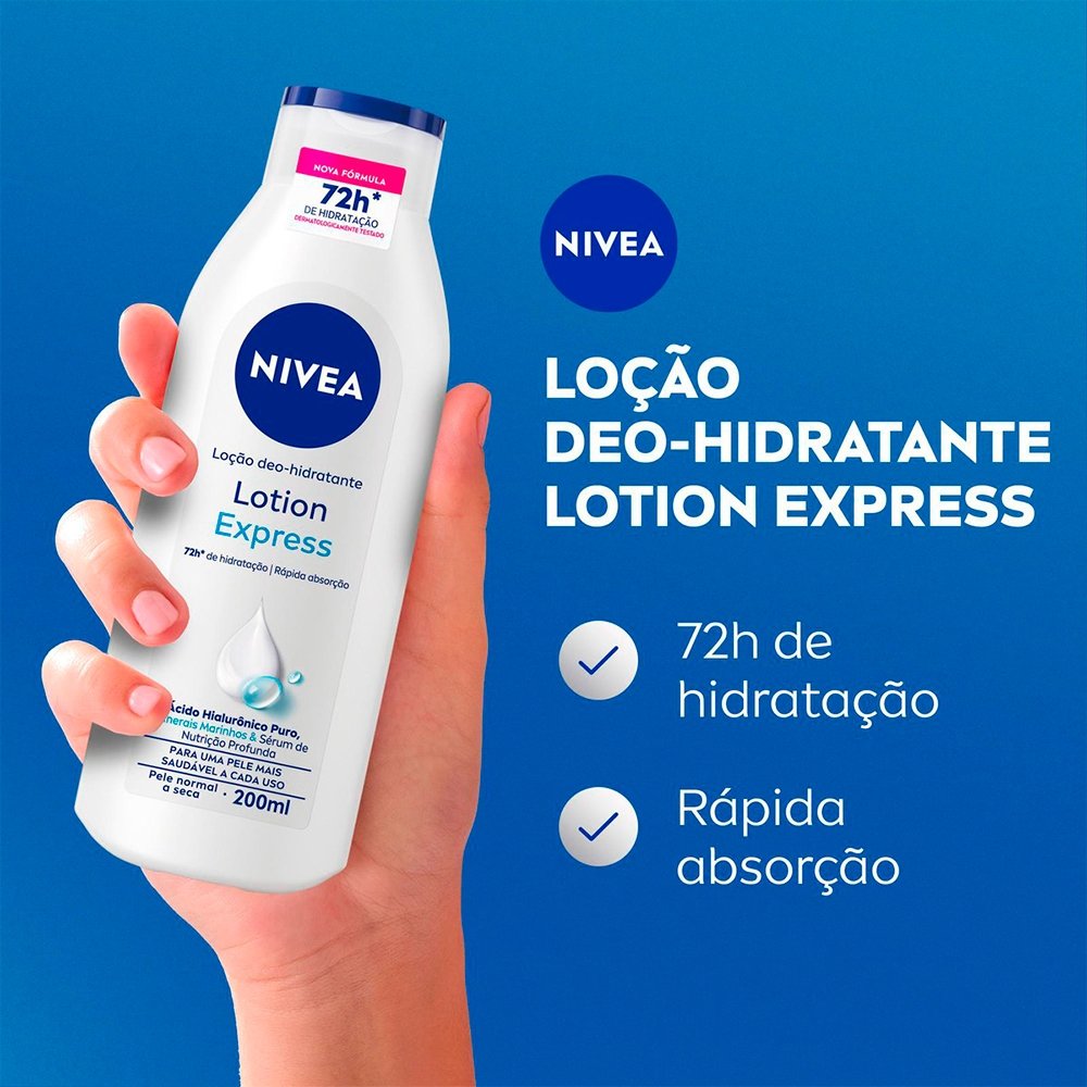 Hidratante Corporal Nivea Lotion Express 200ml