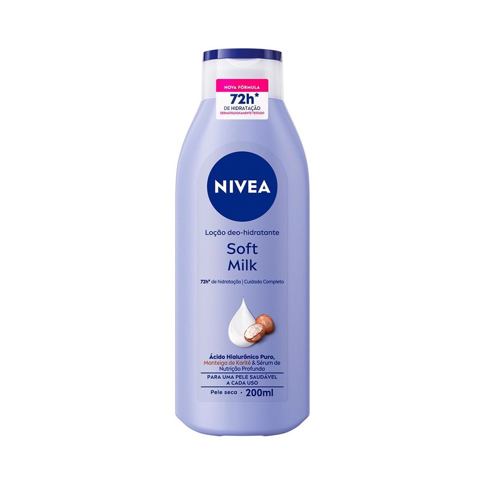 Hidratante Corporal Nivea Soft Milk Pele Seca 200ml