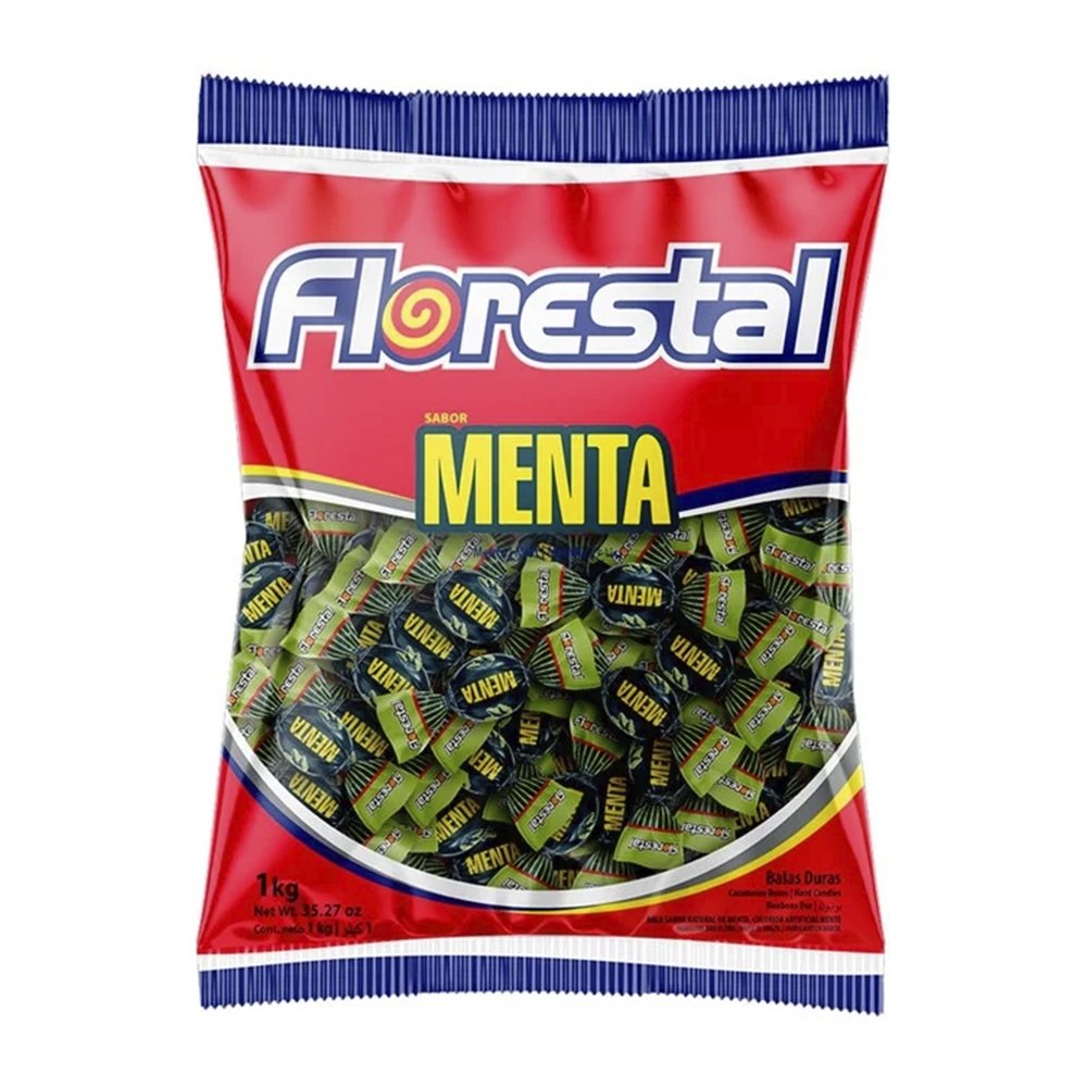 Bala Florestal Menta Dura 1Kg