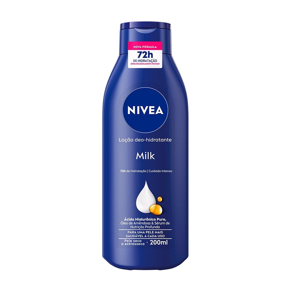 Hidratante Corporal Nivea Milk Hidratação Profunda Pele Extra Seca 200ml