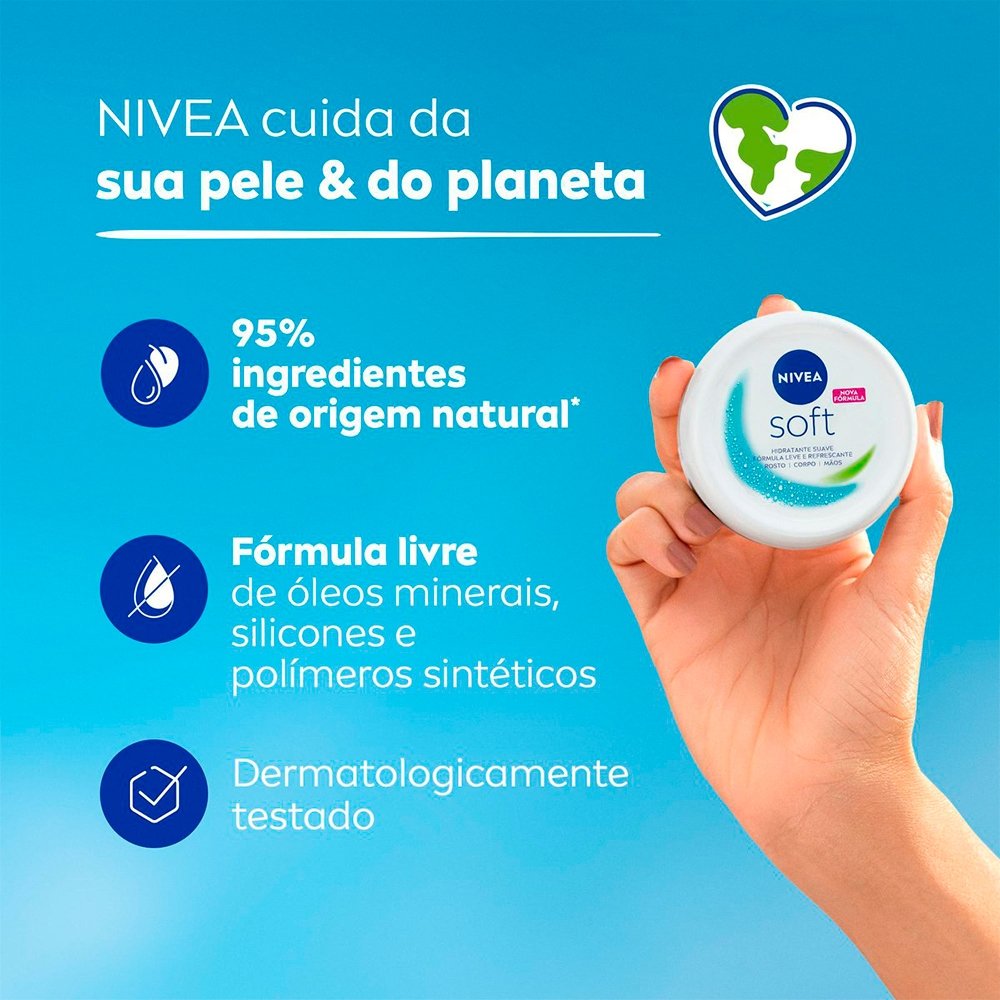 Creme Nivea Soft Hidratante 97g