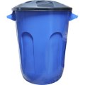 Deposito Plastico Jaguar 60l Azul Com Tampa
