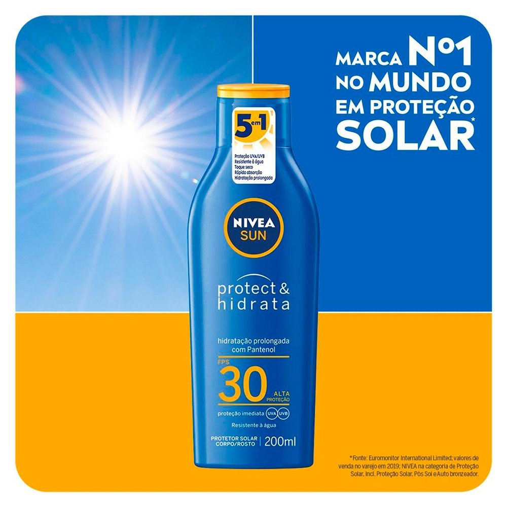 Protetor Solar Nivea Sun FPS30 Protect & Hidrata 200ml