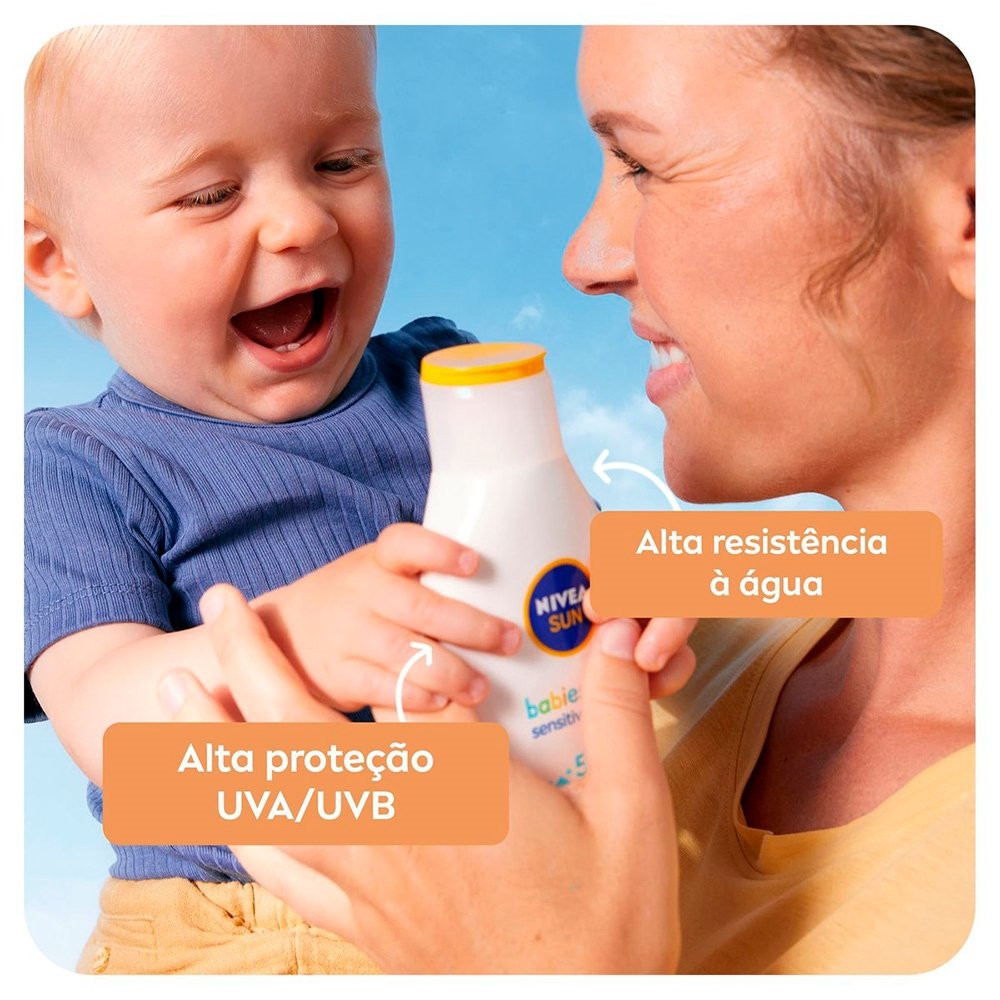 Protetor Solar Nivea Sun Kids & Babies Pele Sensível FPS 60 - 125ml
