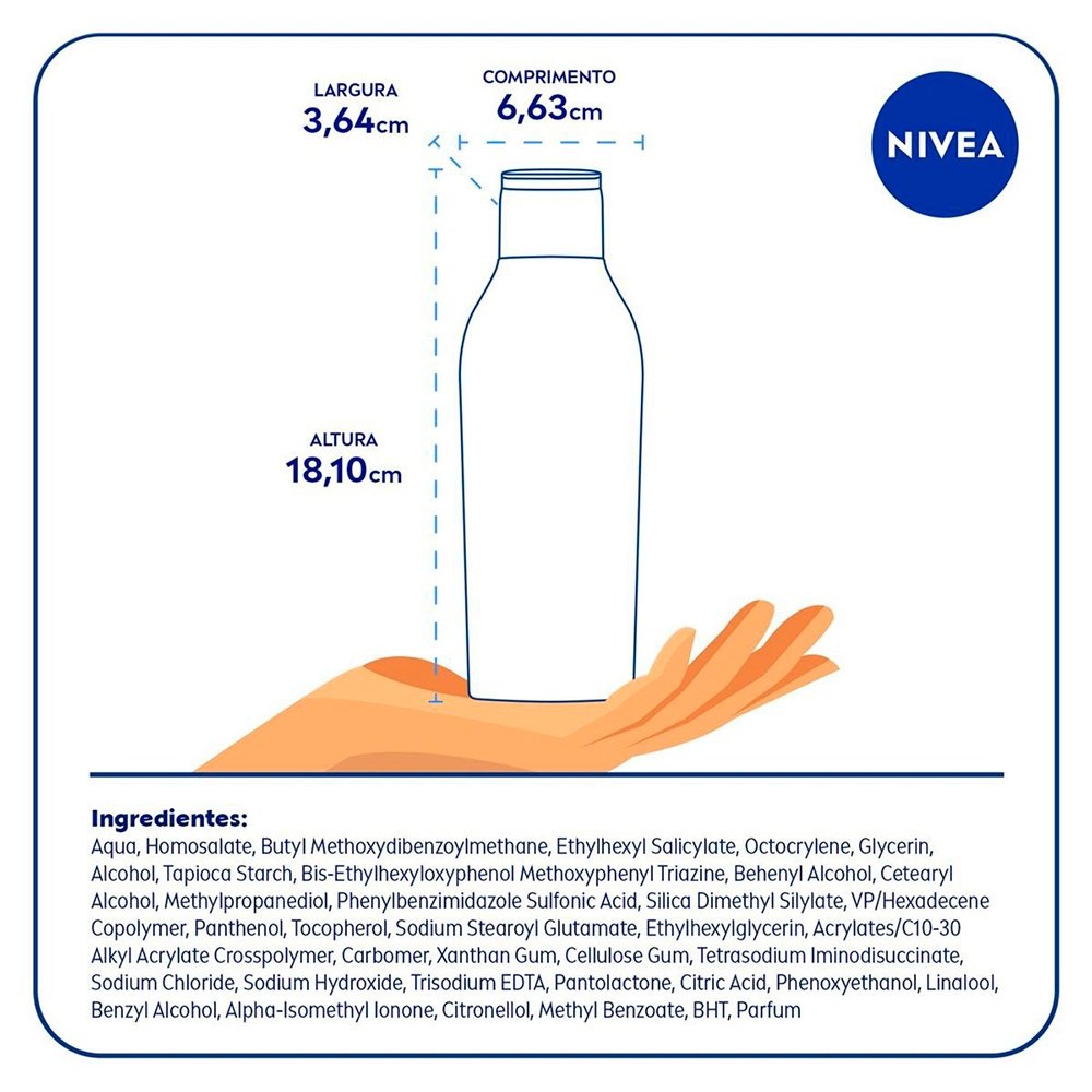 Protetor Solar Nivea Sun FPS50 Protect & Hidrata 200ml