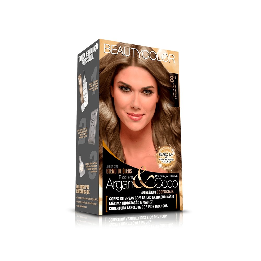 Tintura Beauty Color Louro Claro Acobreado 8.1