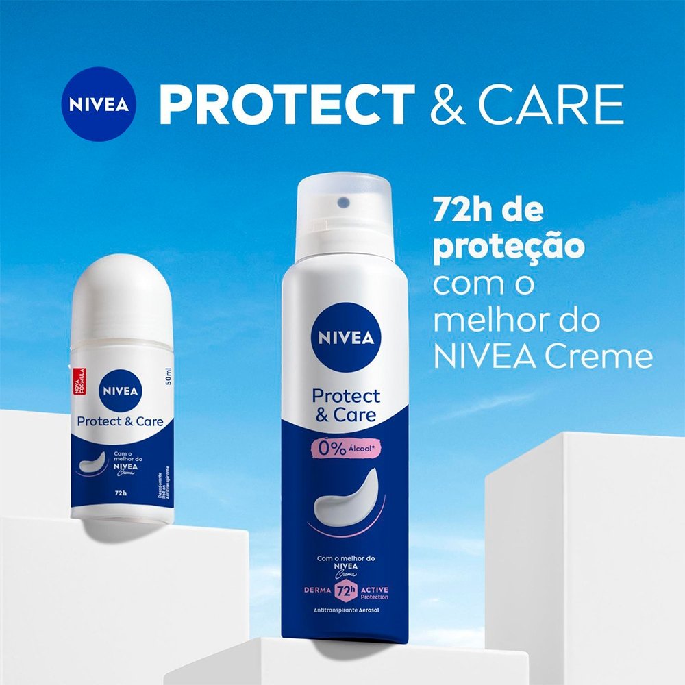 Desodorante Nivea Aerossol Feminino Protect e Care 150ml