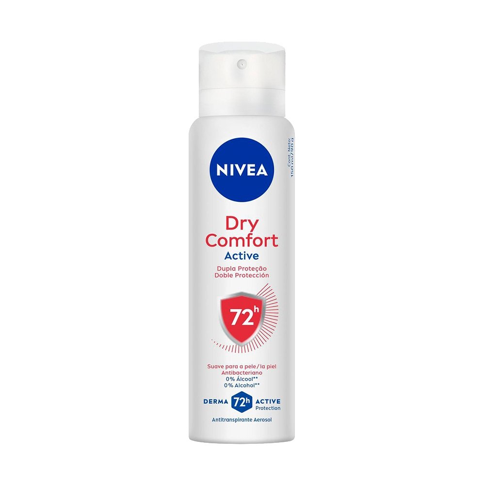 Desodorante Nivea Aerosol Feminino Active Dry Comfort 150ml