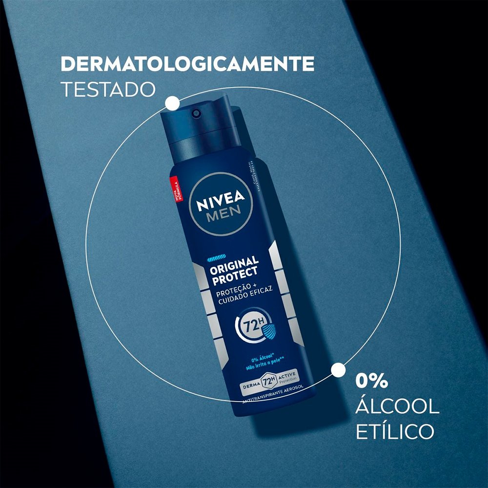 Desodorante Nivea Aerossol Masculino Original Protect 150ml