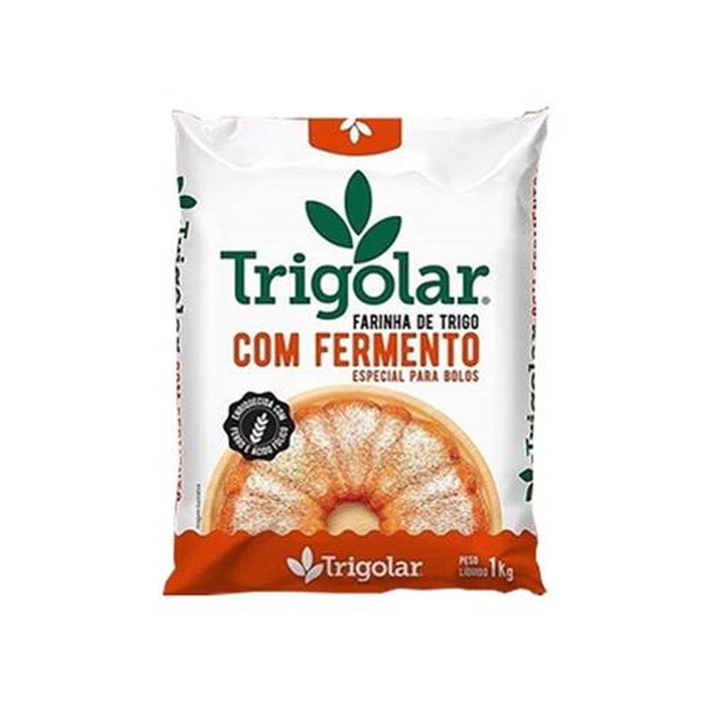 Trigo Trigolar Com Fermento 1kg - Fardo com 10 unidades.
