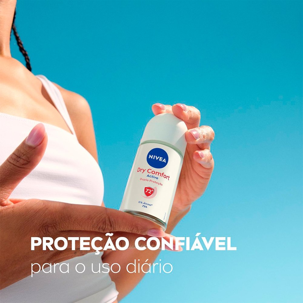 Desodorante Nivea Roll On Feminino Dry Comfort Plus 50ml