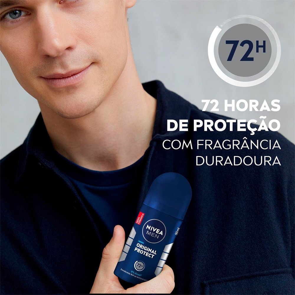 Desodorante Nivea Roll On Masculino Original Protect 50ml