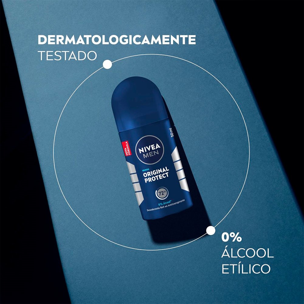 Desodorante Nivea Roll On Masculino Original Protect 50ml