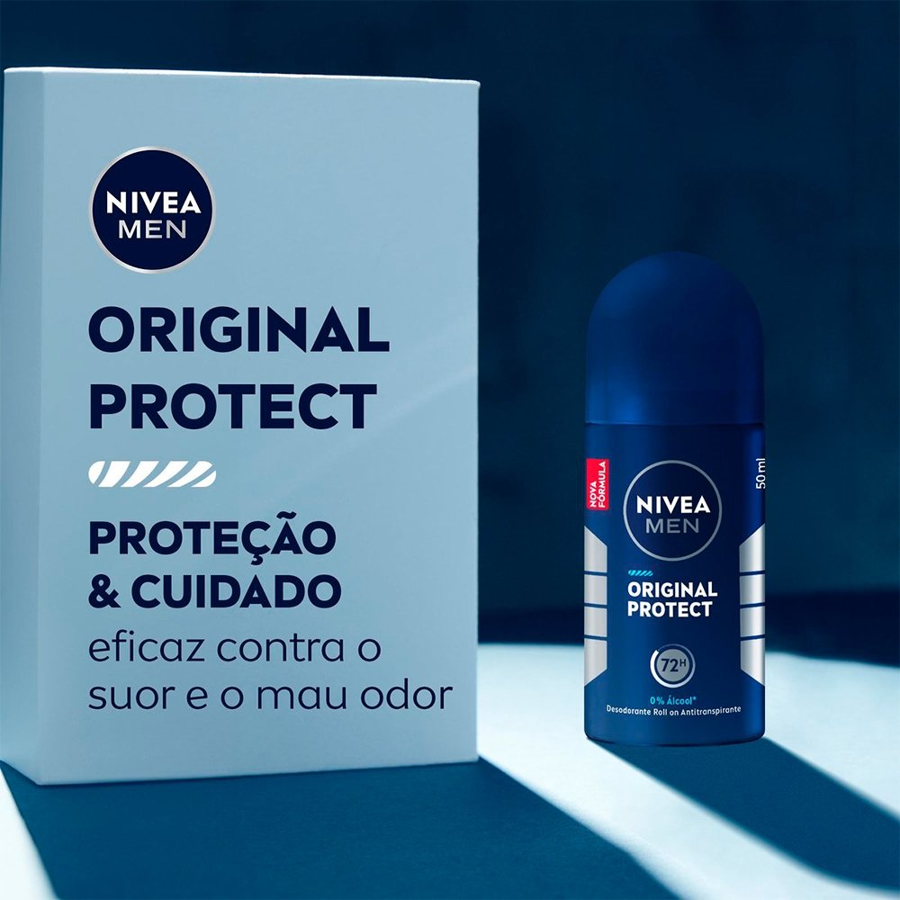 Desodorante Nivea Roll On Masculino Original Protect 50ml