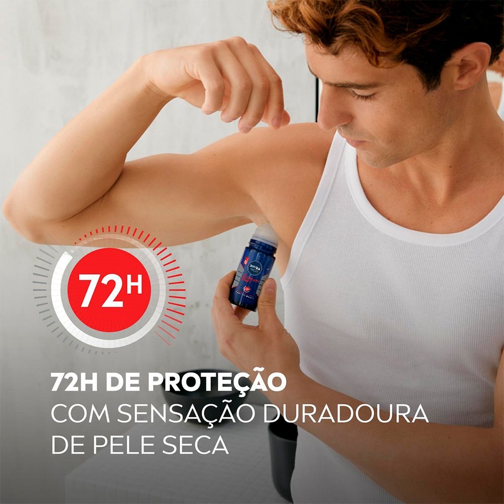 Desodorante Nivea Roll On Masculino Dry Impact Plus 50ml