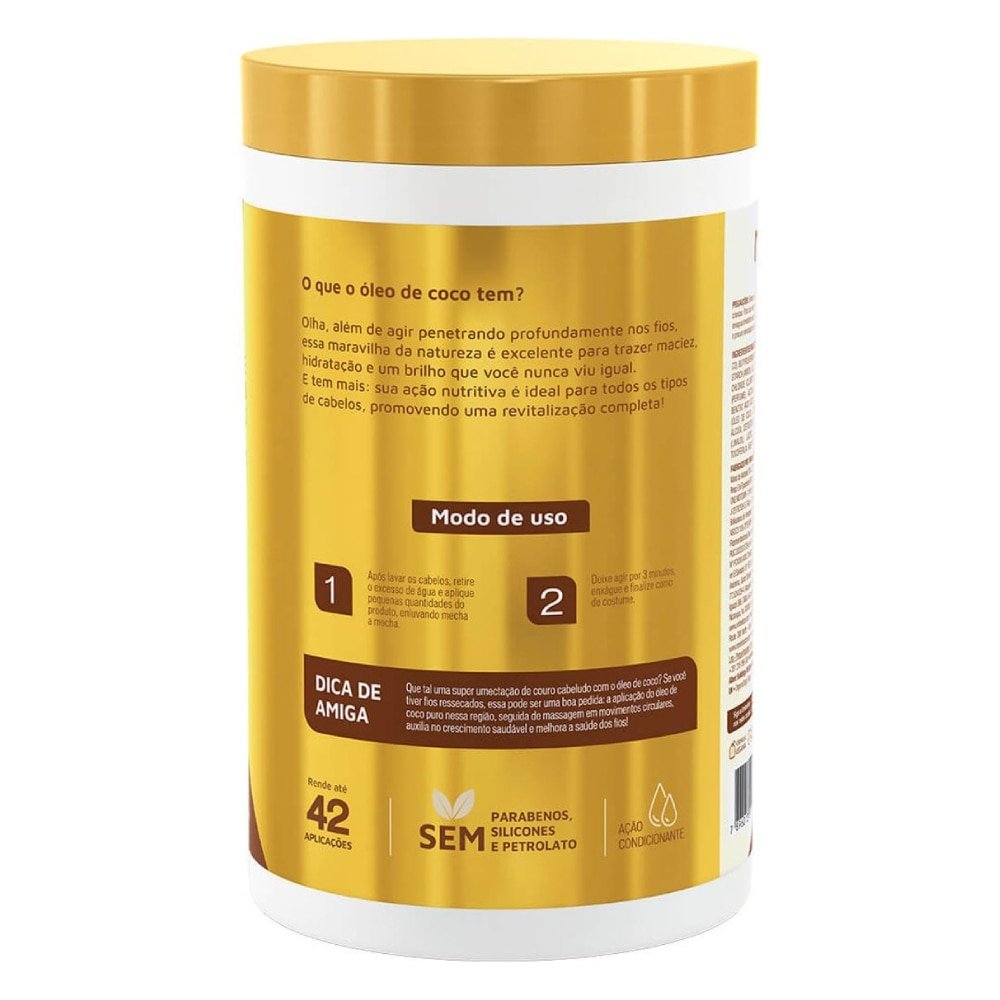 Creme de Tratamento Novex Óleo de Coco 1Kg