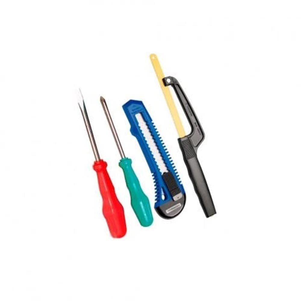 Kit de Ferramentas Tramontina 4 Peças Mini Arco/Estilete/2 Chaves Fenda/Philips