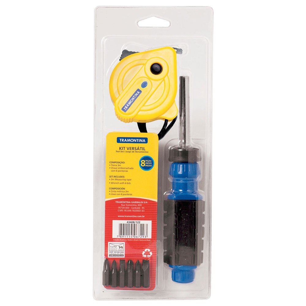 Kit Ferramentas 8 Peças Tramontina Ref.43408/122