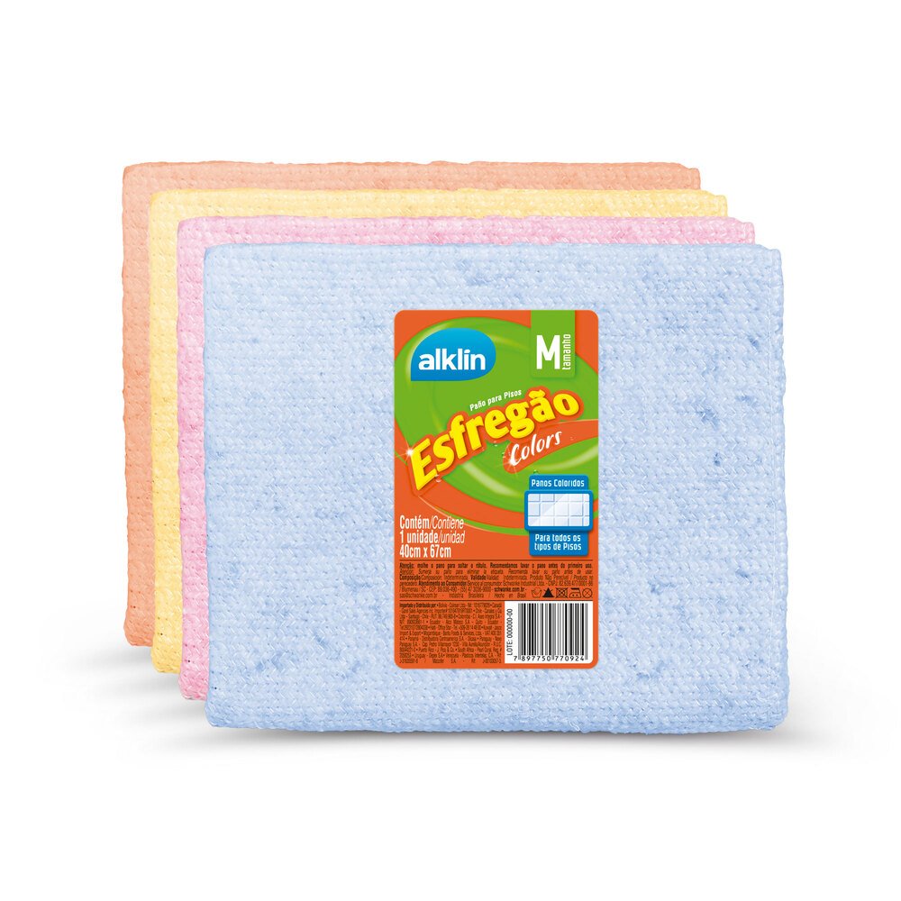 Pano para Piso 40x67 Colors com 1 unidade - Marca Alklin