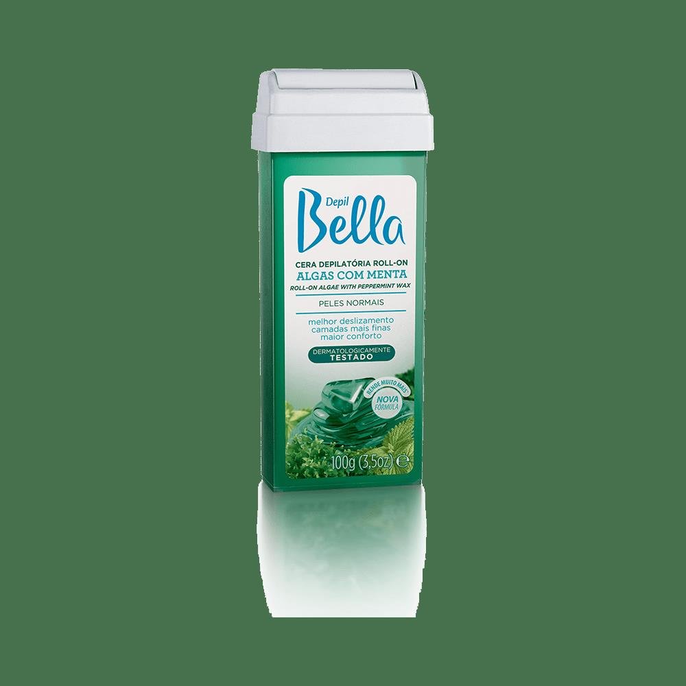 Cera Depilatória Roll-on Depil Bella 100g Algas Com Menta