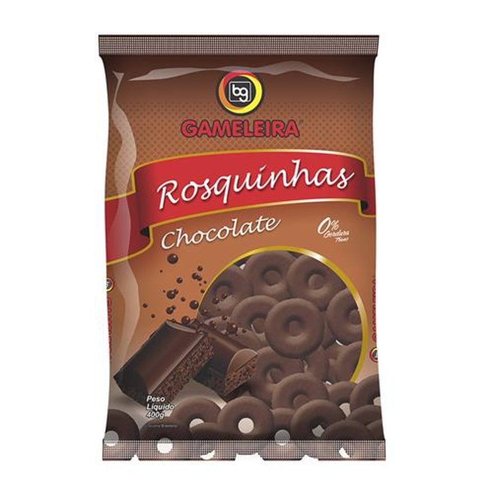 Biscoito Rosquinha Chocolate 400g( Emb. Contém 20 und. de 400g)