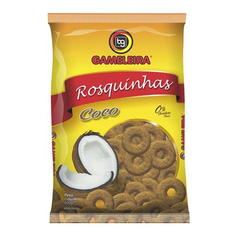 Biscoito Rosquinha Coco 400g( Emb. Contém 10 und. de 400g)