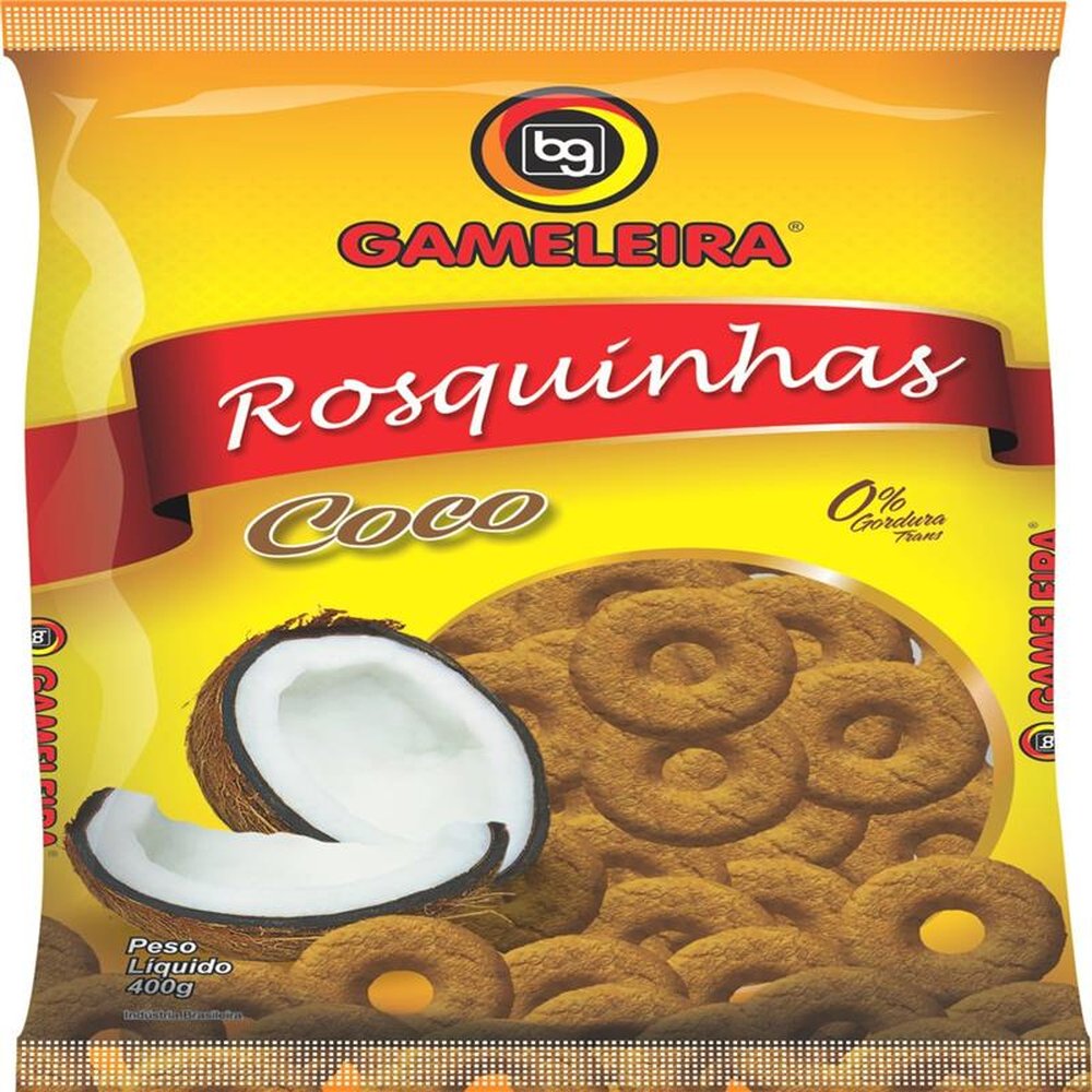 Biscoito Rosquinha Coco 400g( Emb. Contém 10 und. de 400g)