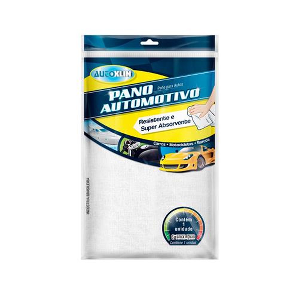 Pano Automotivo com Algodao 68x90 Cm - Marca Autoklin