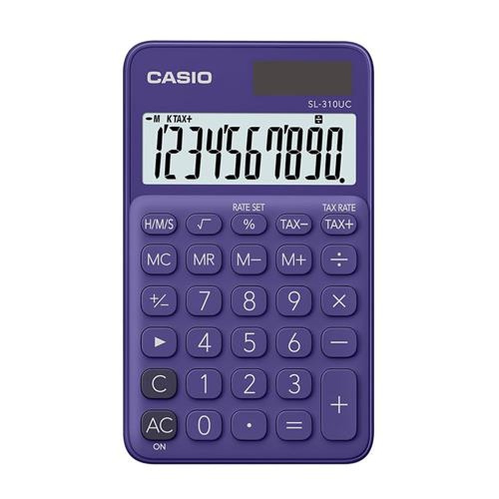 Calculadora Portátil Casio C/ Visor Amplo 10 Dígitos E Alimentação Dupla