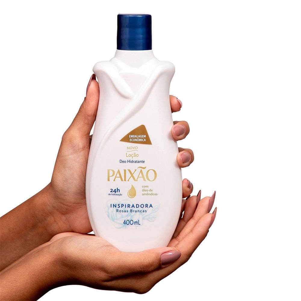Hidratante Corporal Paixão Inspiradora com Óleo de Amêndoas ação desodorante 400ml
