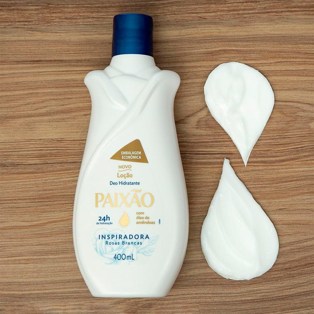 Hidratante Corporal Paixão Inspiradora com Óleo de Amêndoas ação desodorante 400ml