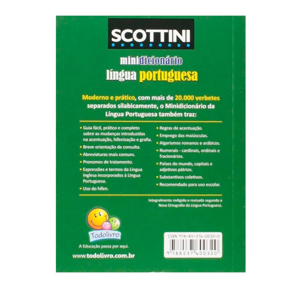Mini Dicionario Escolar Todolivro Lingua Portuguesa