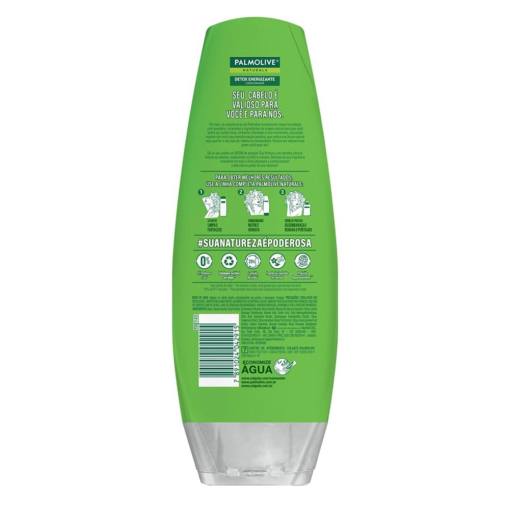 Condicionador Palmolive Naturals Detox Energizante 350ml
